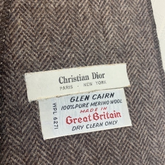 Vintage Christian Dior Marino Wool scarf - Picture 2 of 10